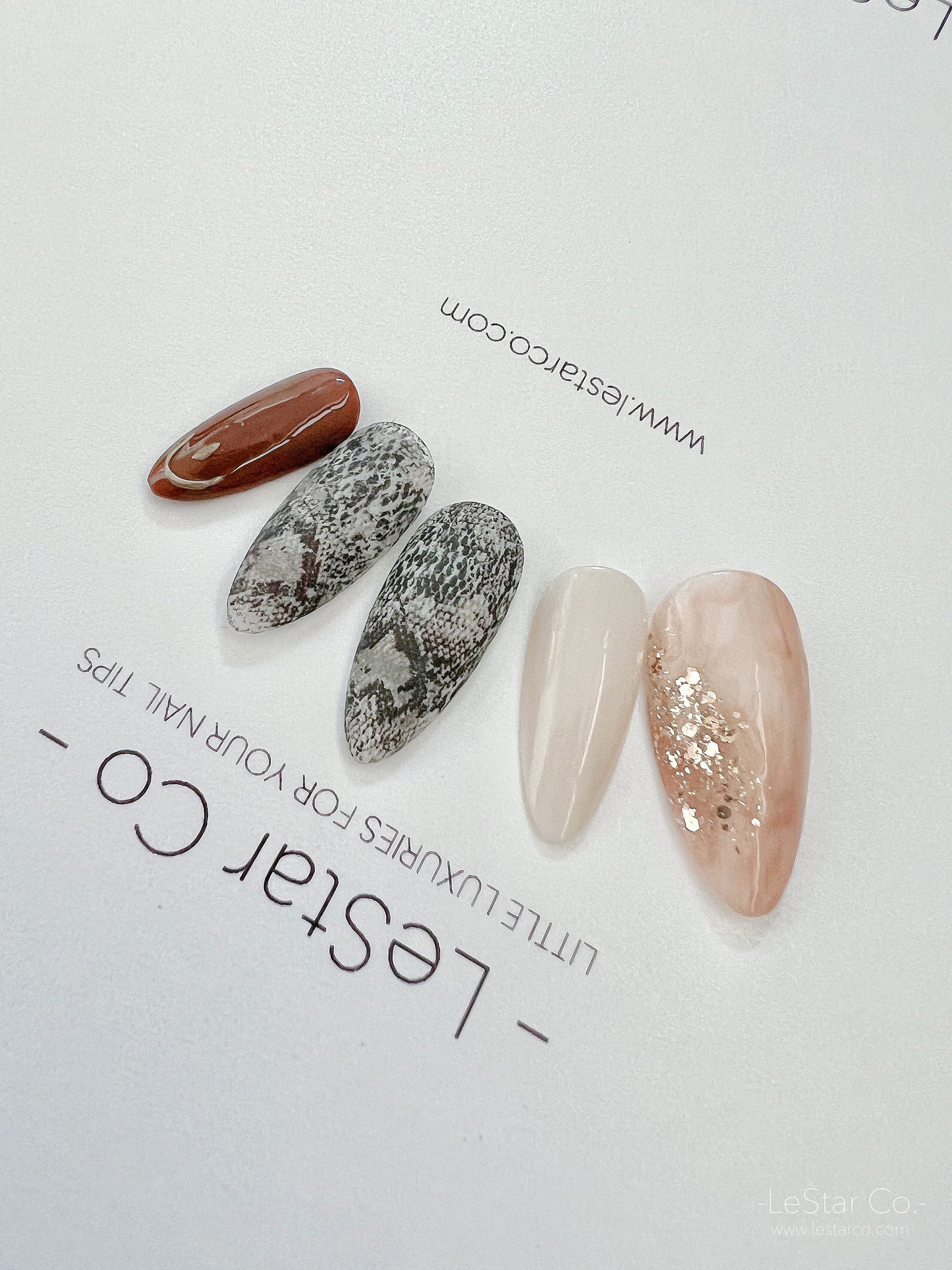 Reusable Python | Premium Press on Nails Gel | Fake Nails | Cute Fun Colorful Colorful Gel Nail Artist faux nails 159zz