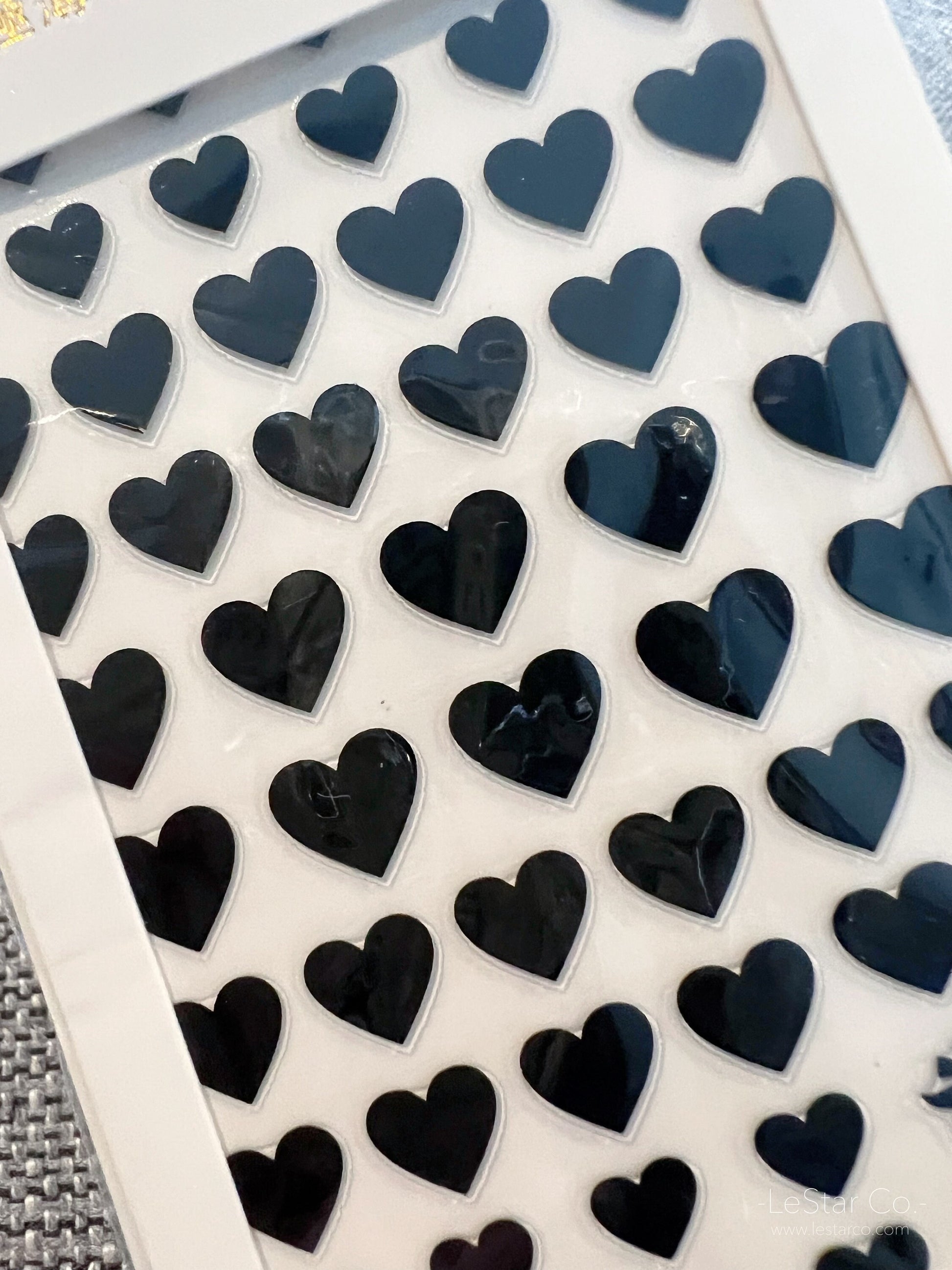 Red Heart Black Heart Nail Art Stickers | Nail Accessories | Self Adhesive Nail Decals | Nail Stickers D ecals