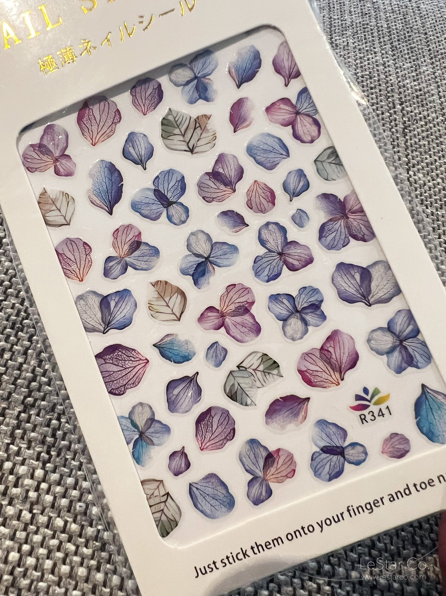 Dry Flower Nail Art Stickers | Nail Accessories | Self Adhesive Nail Decals | Nail Stickers Decals