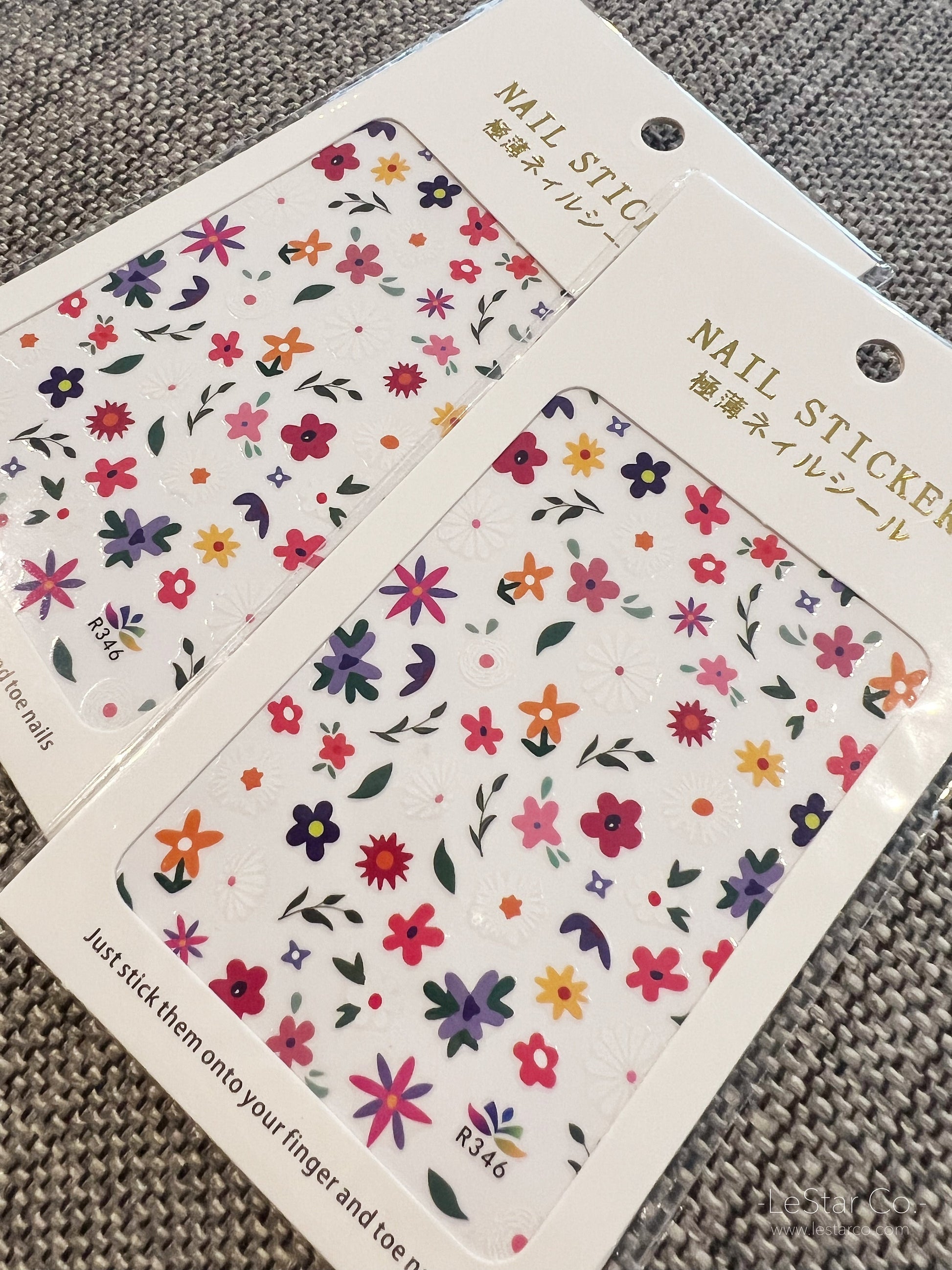 Spring Flowers Nail Art Stickers | Nail Accessories | Self Adhesive Nail Decals | Nail Stickers Decals