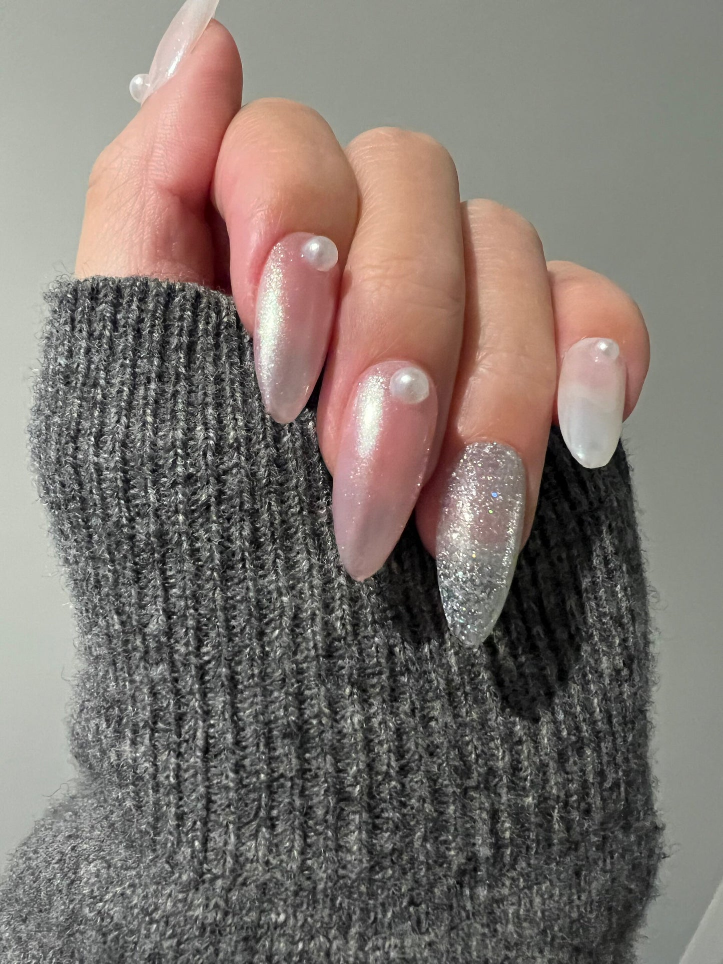 Reusable Dance In the Moonlight | Premium Press on Nails Gel | Fake Nails | Cute Fun Colorful Gel Nail False faux Nails 161zz