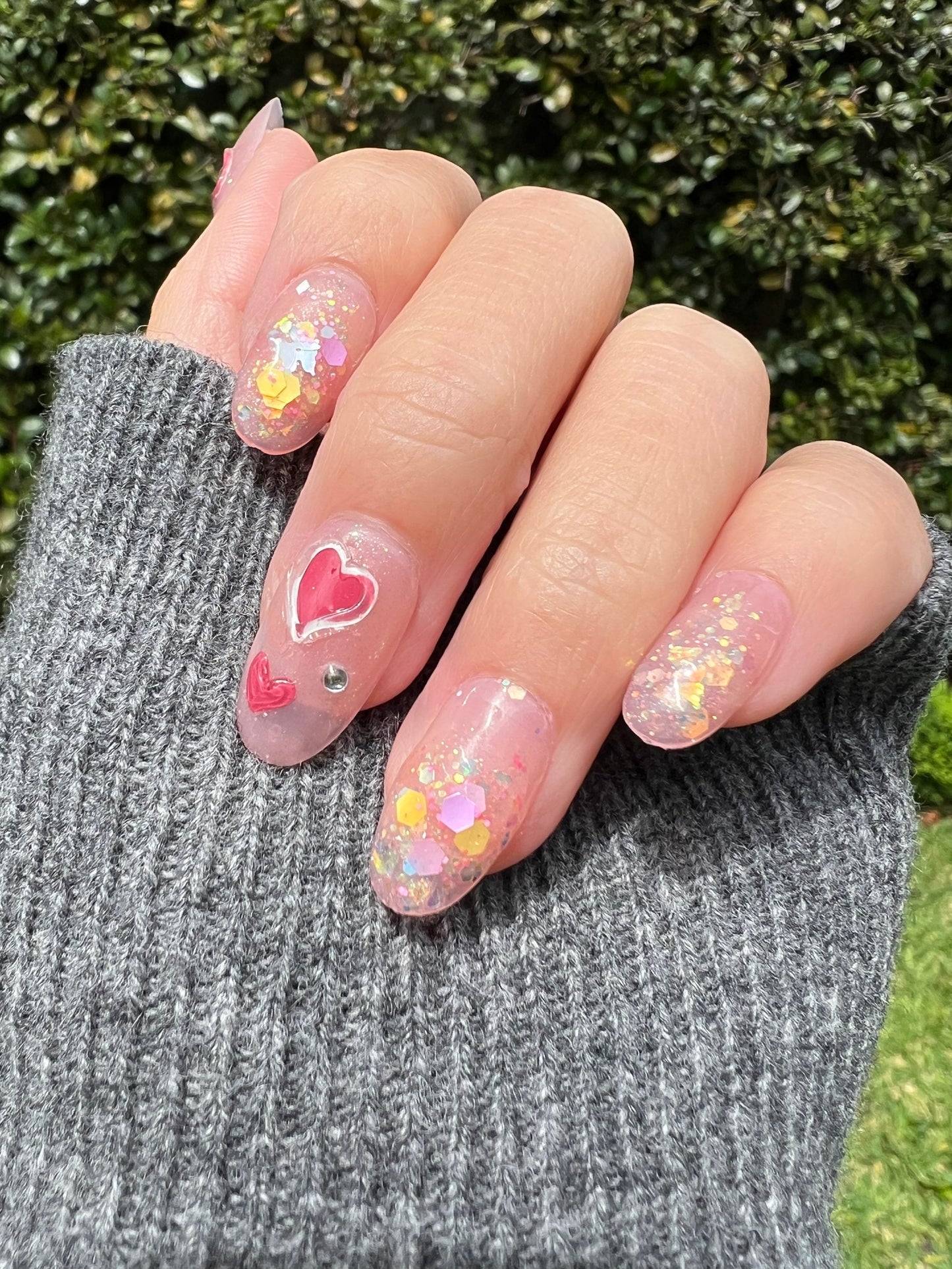 Reusable Play Day | Premium Press on Nails Gel | Fake Nails | Cute Fun Colorful Colorful Gel Nail Artist faux nails 139zz