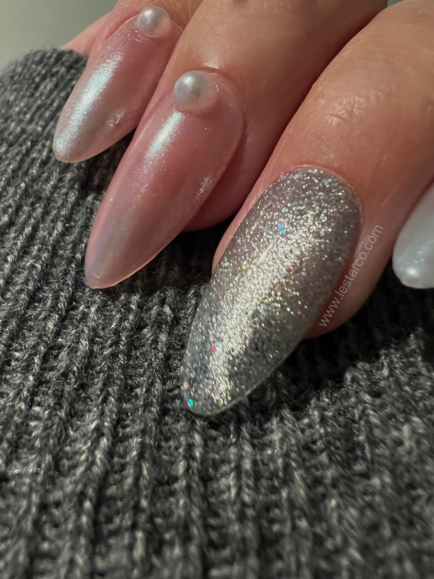 Reusable Dance In the Moonlight | Premium Press on Nails Gel | Fake Nails | Cute Fun Colorful Gel Nail False faux Nails 161zz