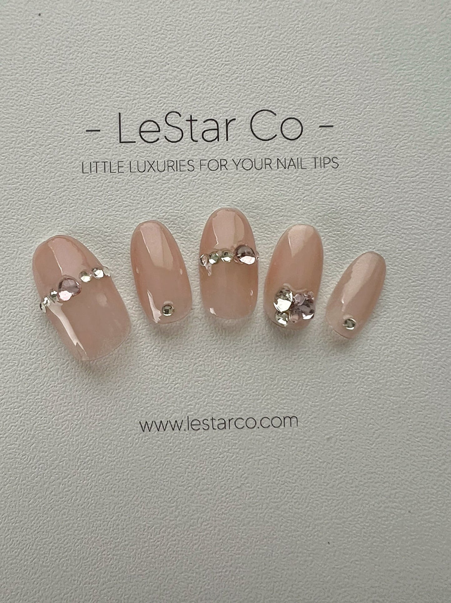 Reusable Nude Heart | Premium Press on Nails Gel | Fake Nails | Cute Fun Colorful Colorful Gel Nail Artist faux nails xx220