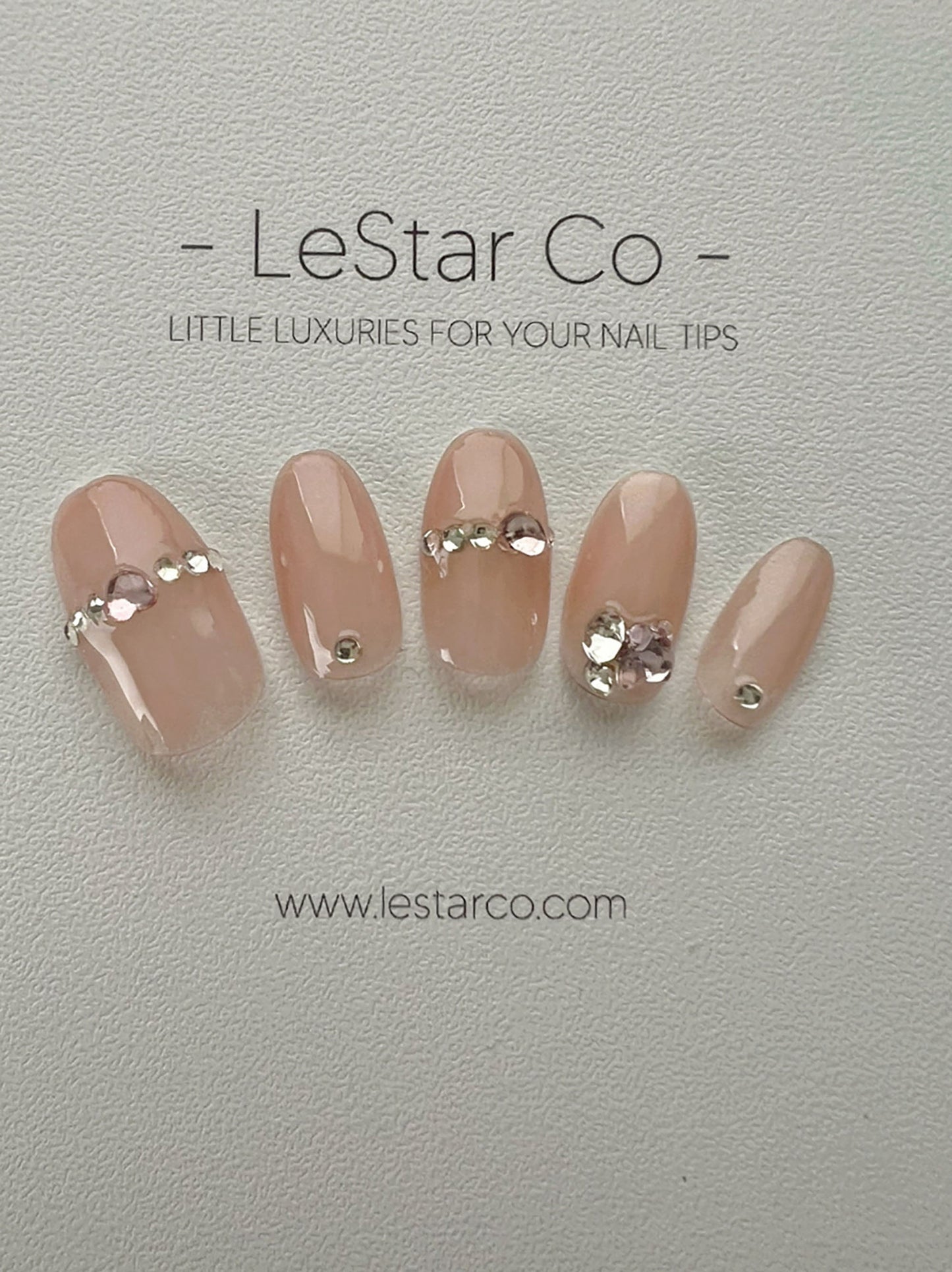 Reusable Nude Heart | Premium Press on Nails Gel | Fake Nails | Cute Fun Colorful Colorful Gel Nail Artist faux nails xx220