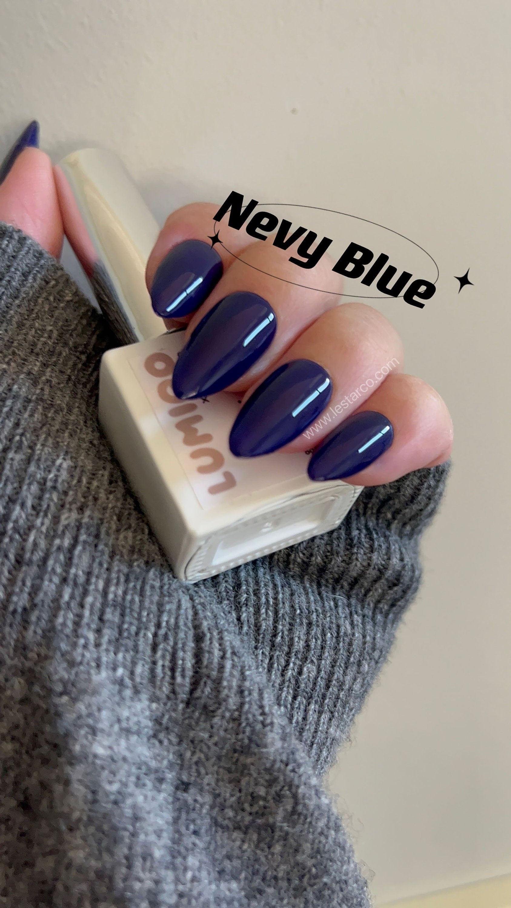 Navy Blue | Gel Polish | Ultra Shine Long Lasting Brush on UV Gels Home Nail DIY False Tips Manicure Nail Art Supply