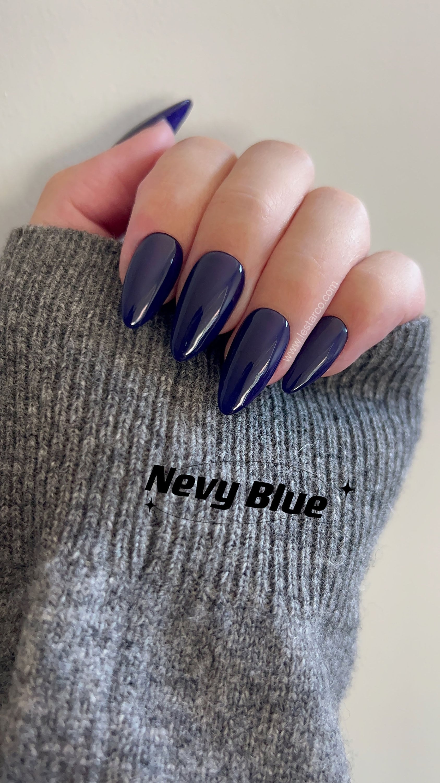 Navy Blue | Gel Polish | Ultra Shine Long Lasting Brush on UV Gels Home Nail DIY False Tips Manicure Nail Art Supply