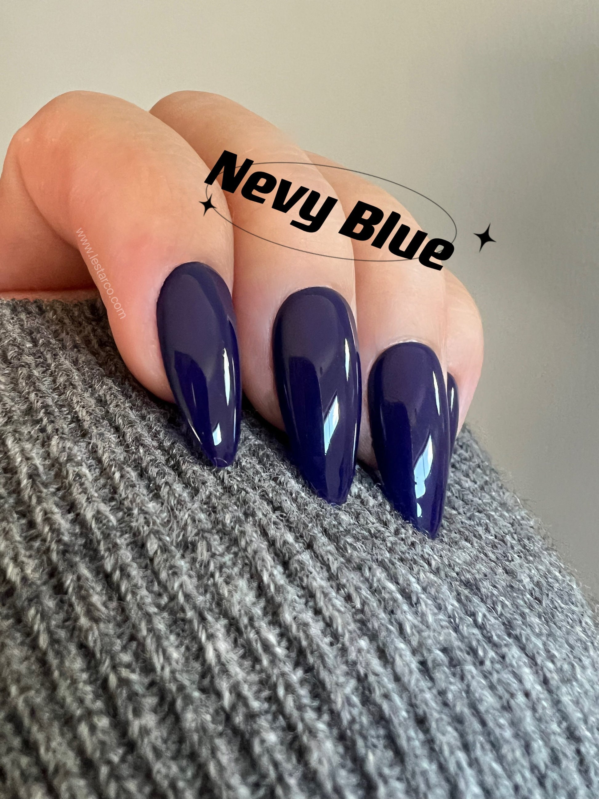 Navy Blue | Gel Polish | Ultra Shine Long Lasting Brush on UV Gels Home Nail DIY False Tips Manicure Nail Art Supply