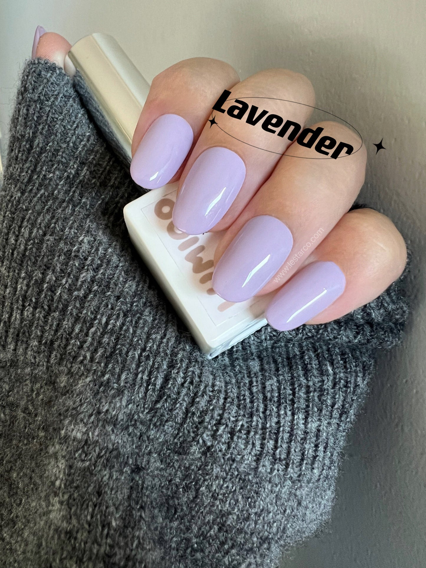 Lavender | Light Purple Gel Polish | Ultra Shine Long Lasting Brush on UV Gels Home Nail DIY False Tips Manicure Nail Art Supply