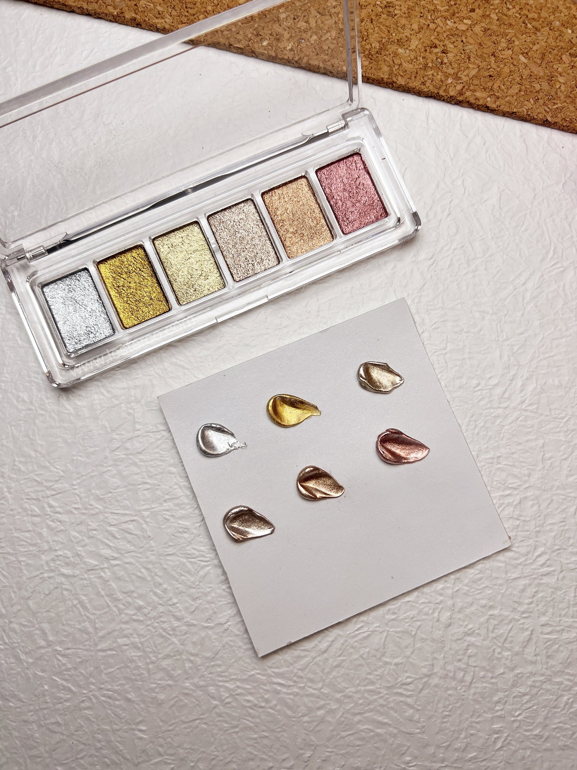 Silver Gold Rose Gold Champagne | Chrome Mirror Powder Palette | Aurora Polar light Mermaid Effect Powder |Holographic Nail Art Supply