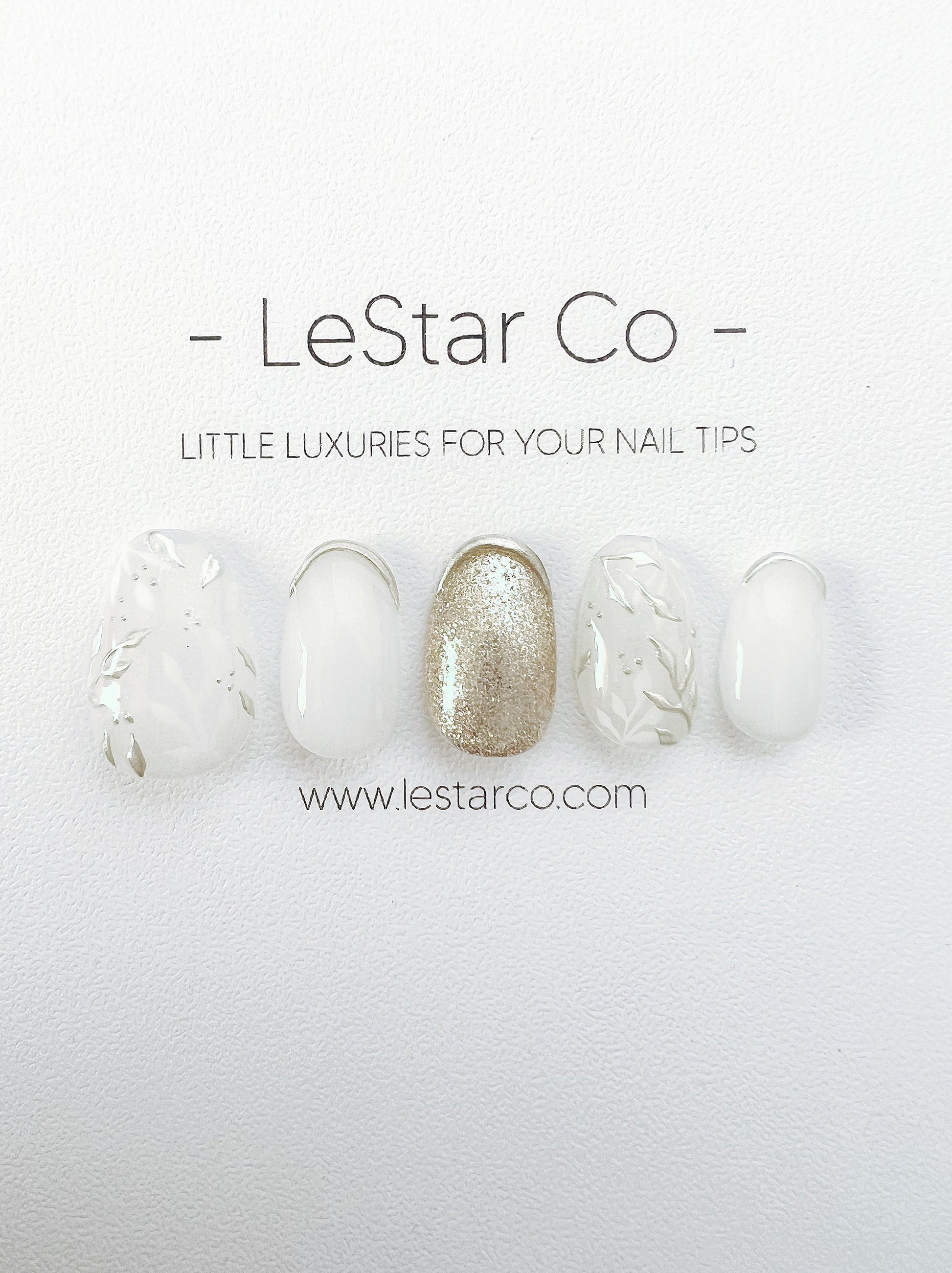 Reusable Silver Winter | Premium Press on Nails Gel | Fake Nails | Cute Fun Colorful Gel Nail Artist faux nails ML279