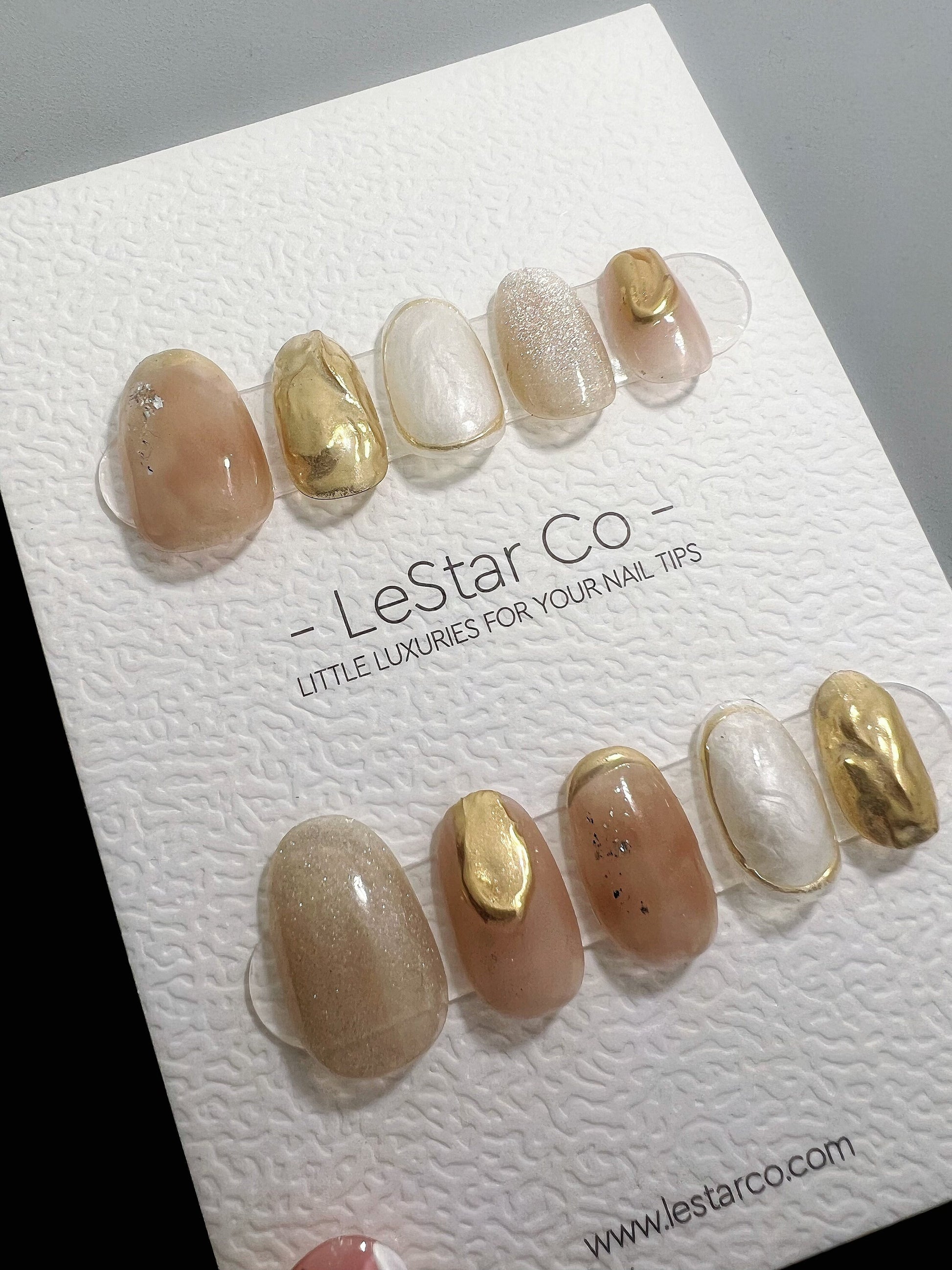 Reusable Sahara Sunset | Premium Press on Nails Gel | Fake Nails | Cute Fun Colorful Gel Nail Artist faux nails BB323