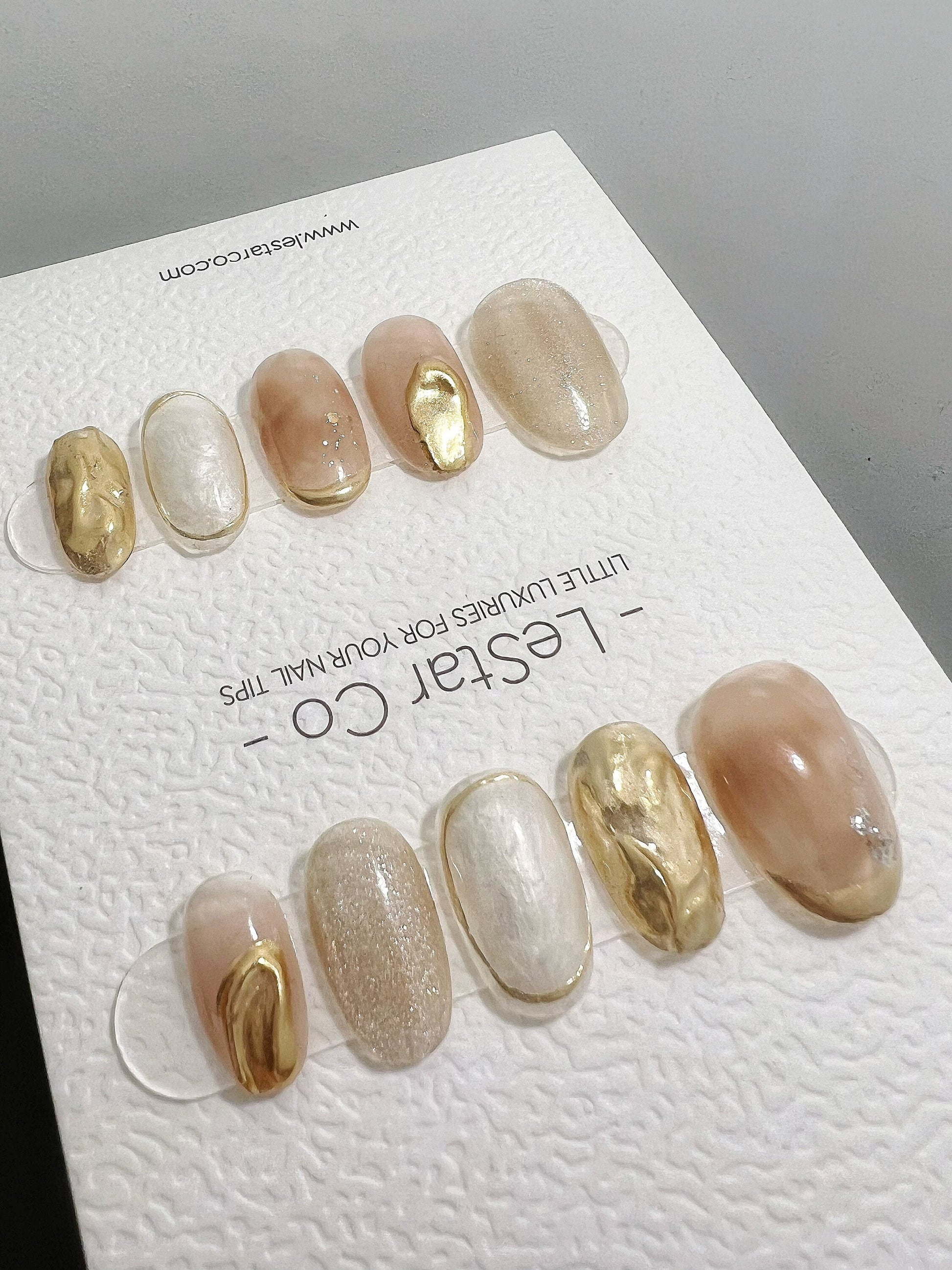 Reusable Sahara Sunset | Premium Press on Nails Gel | Fake Nails | Cute Fun Colorful Gel Nail Artist faux nails BB323