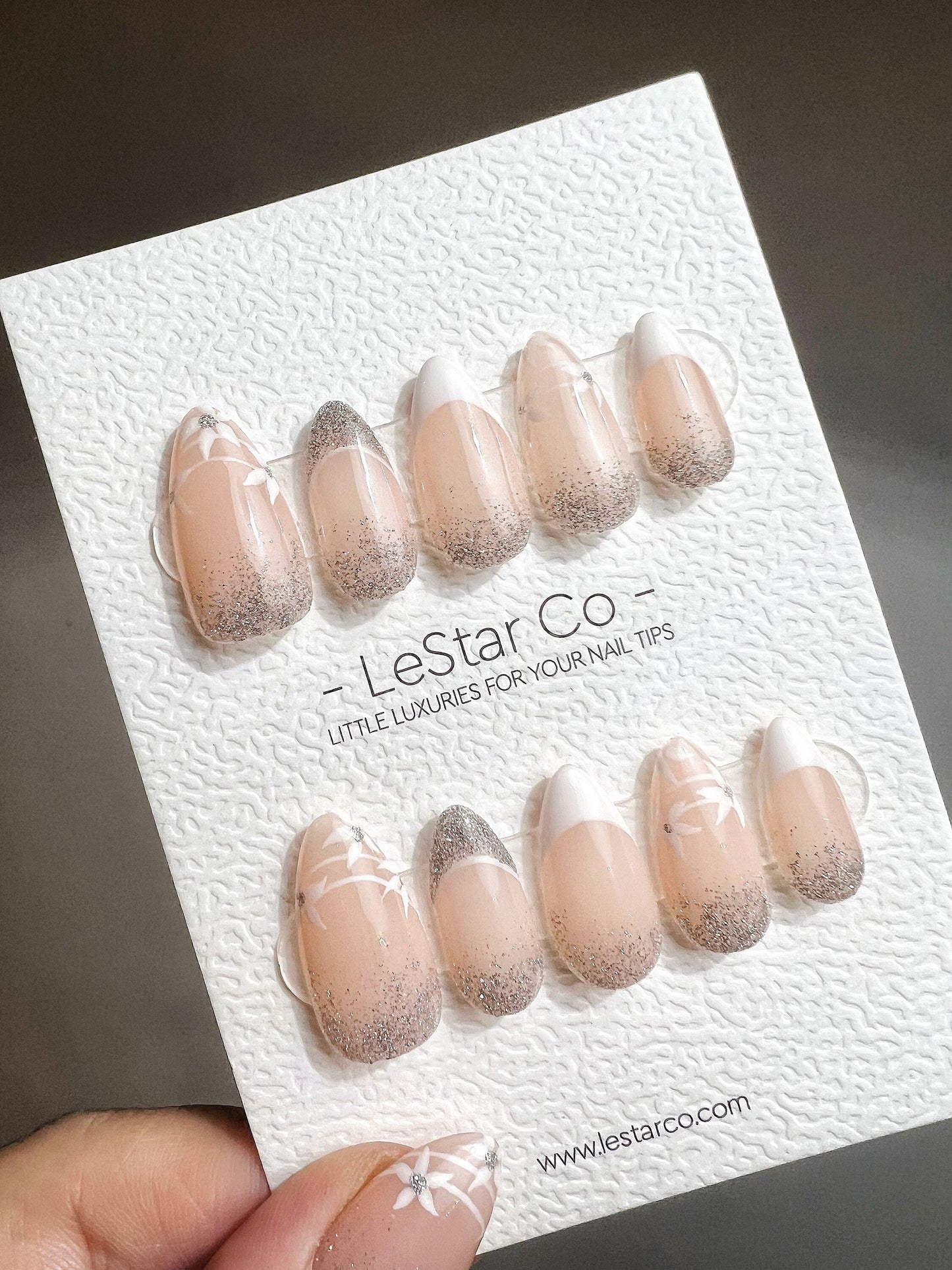 Reusable The Best Dayl Premium Press on Nails Gel Manicure | Fake Nails | Handmade | Lestarco faux nails TS356