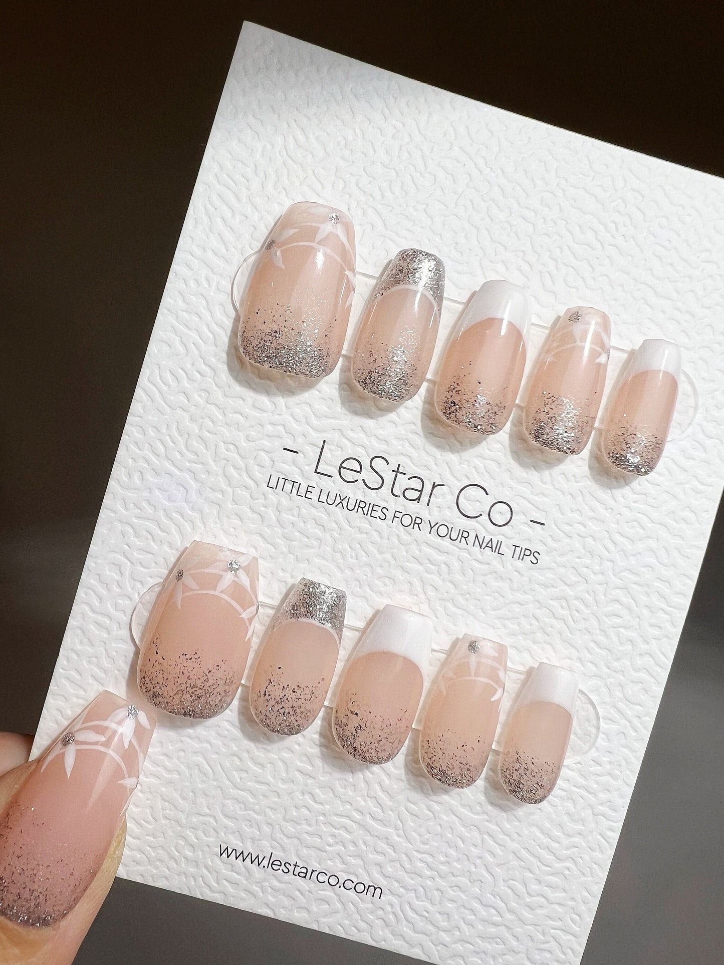Reusable The Best Dayl Premium Press on Nails Gel Manicure | Fake Nails | Handmade | Lestarco faux nails TS356
