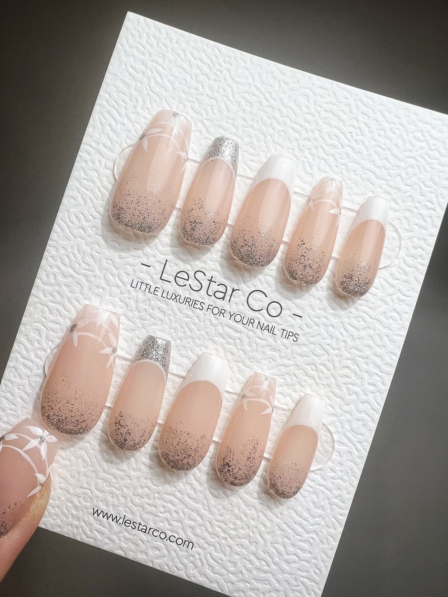 Reusable The Best Dayl Premium Press on Nails Gel Manicure | Fake Nails | Handmade | Lestarco faux nails TS356