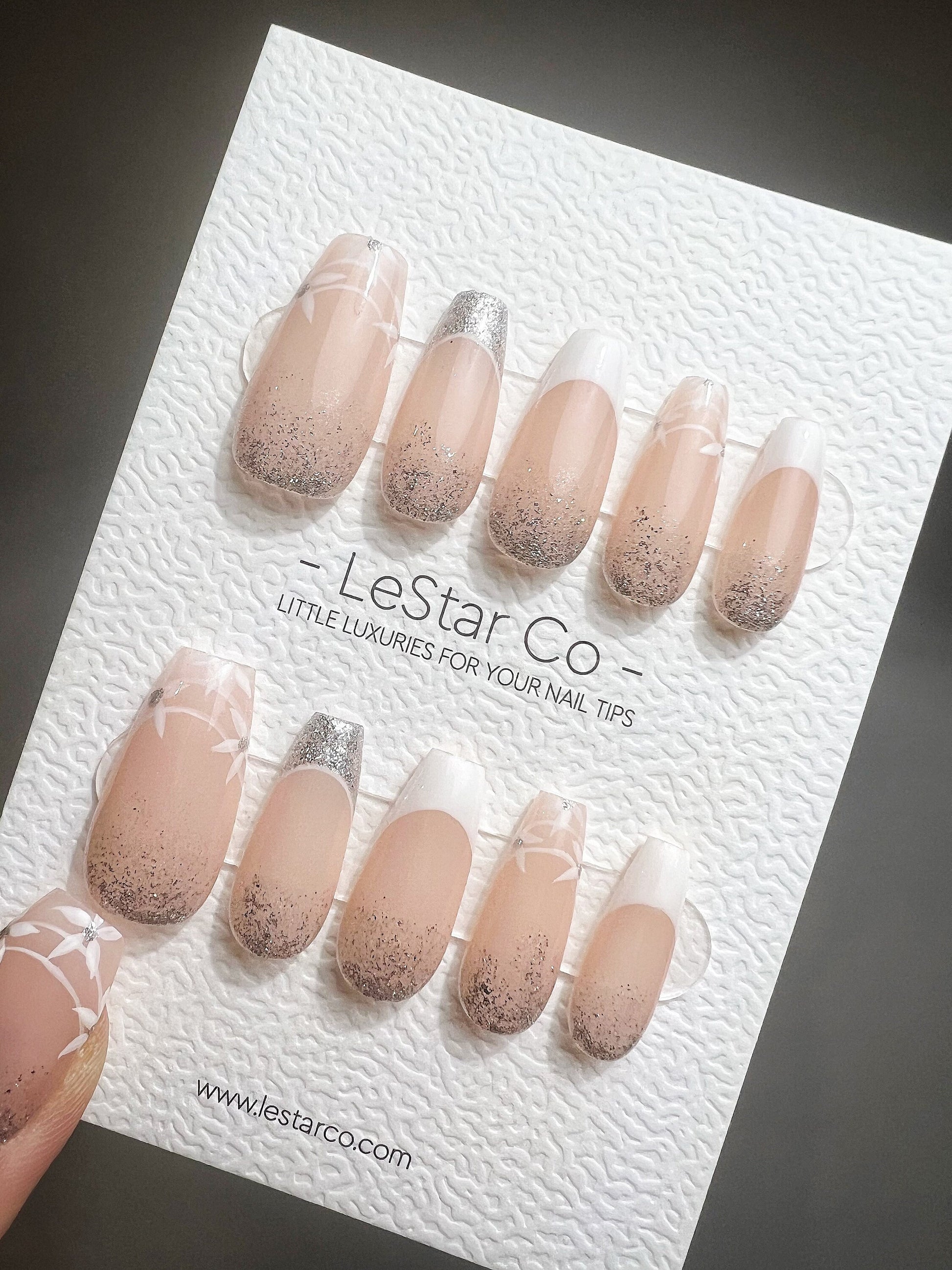 Reusable The Best Dayl Premium Press on Nails Gel Manicure | Fake Nails | Handmade | Lestarco faux nails TS356
