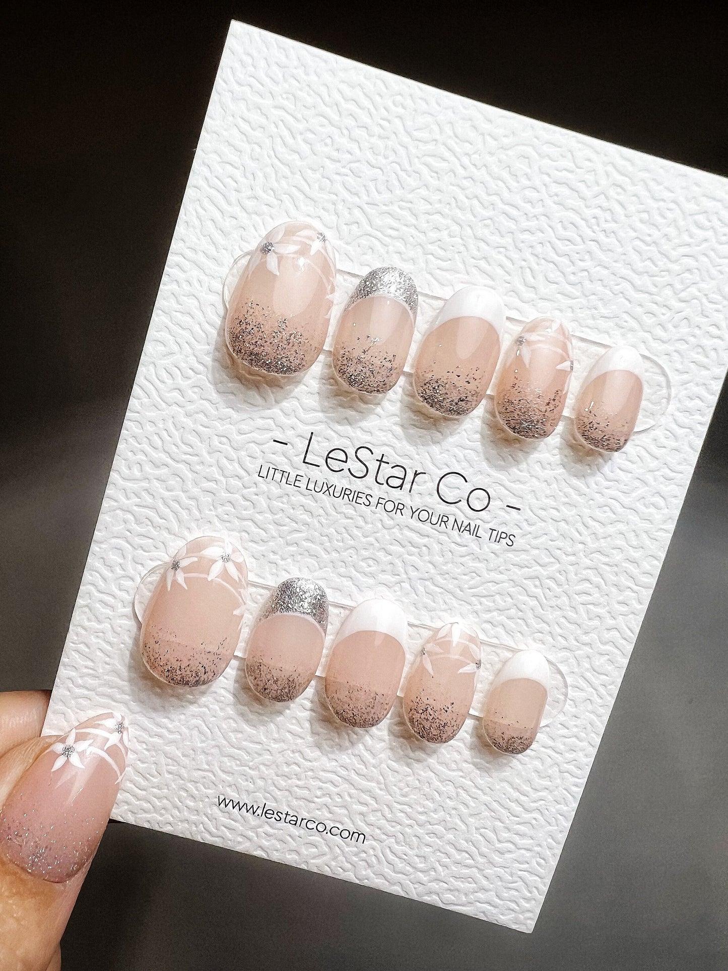 Reusable The Best Dayl Premium Press on Nails Gel Manicure | Fake Nails | Handmade | Lestarco faux nails TS356