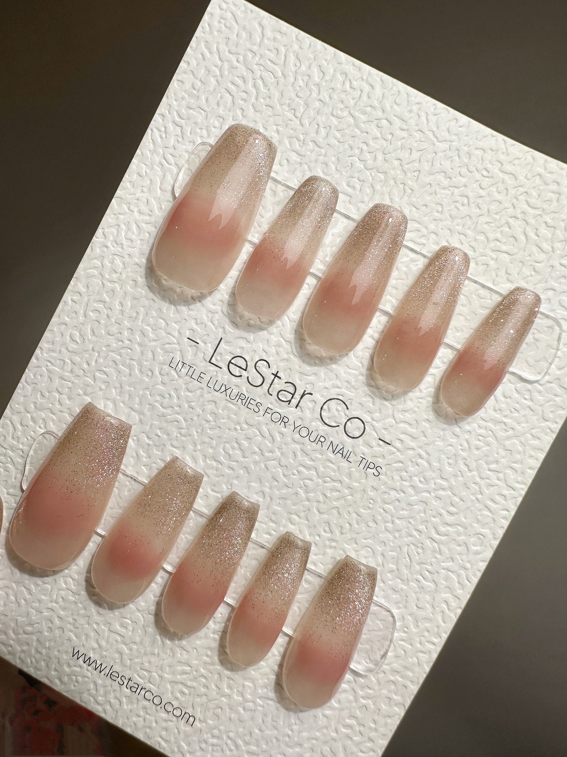 Reusable Glassy Candy Pink Cat-eye Effect| Premium Press on Nails Gel | Fake Nails | Cute Fun Colorful Gel Nail Artist faux nails TMR389