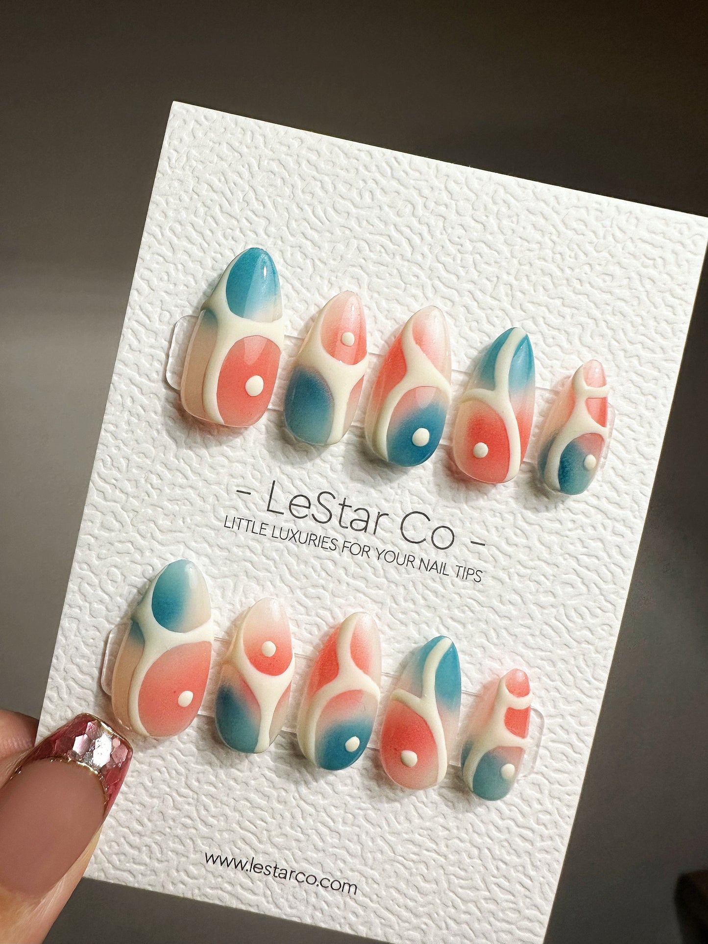 Reusable Cosmic Confetti | Premium Press on Nails Gel | Fake Nails | Cute Fun Colorful Gel Nail Artist faux nails QN442