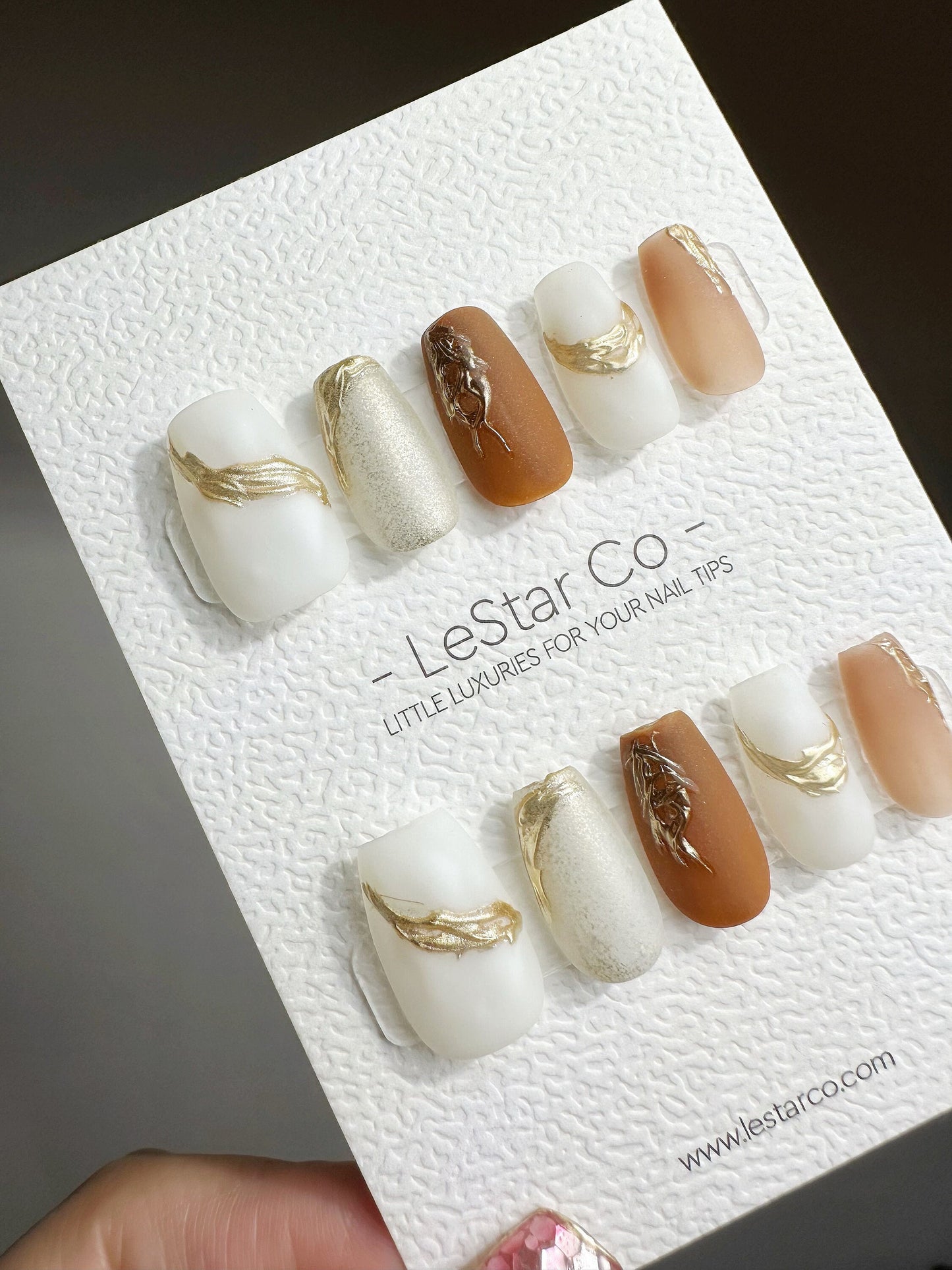 Reusable Bohemian Dream | Premium Press on Nails Gel | Fake Nails | Cute Fun Colorful Gel Nail Artist faux nails QN443