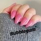 Bubblegum | Sheer Jelly Pink | Ultra Shine Long Lasting Brush on UV Gels Home Nail DIY False Tips Manicure Nail Art Supply