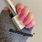 Bubblegum | Sheer Jelly Pink | Ultra Shine Long Lasting Brush on UV Gels Home Nail DIY False Tips Manicure Nail Art Supply