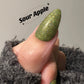 Sour Apple | Holographic Glitter | Ultra Shine Long Lasting Brush on UV Gels Home Nail DIY False Tips Manicure Nail Art Supply