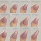 Reusable Lavender Luxe Subtle Nude | Premium Press on Nails Gel Manicure Hand Painted Pressons Handmade Gel Nail Artist faux nails YR747