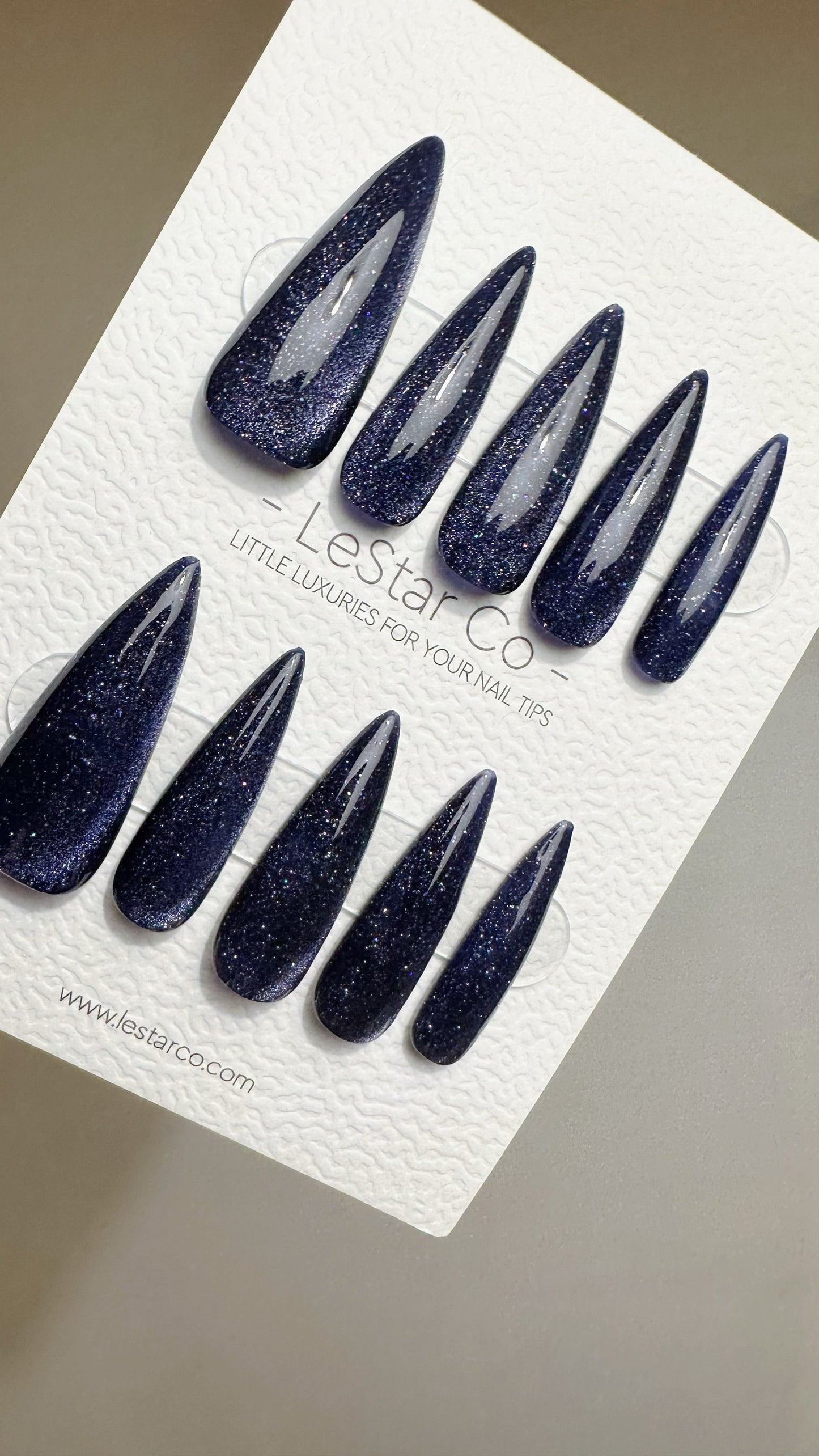 Reusable Supernova Spark Cat Eye Effect | Nails Premium Press on Nails Gel Manicure | Fake Nails | Handmade | Lestarco nails 486zz