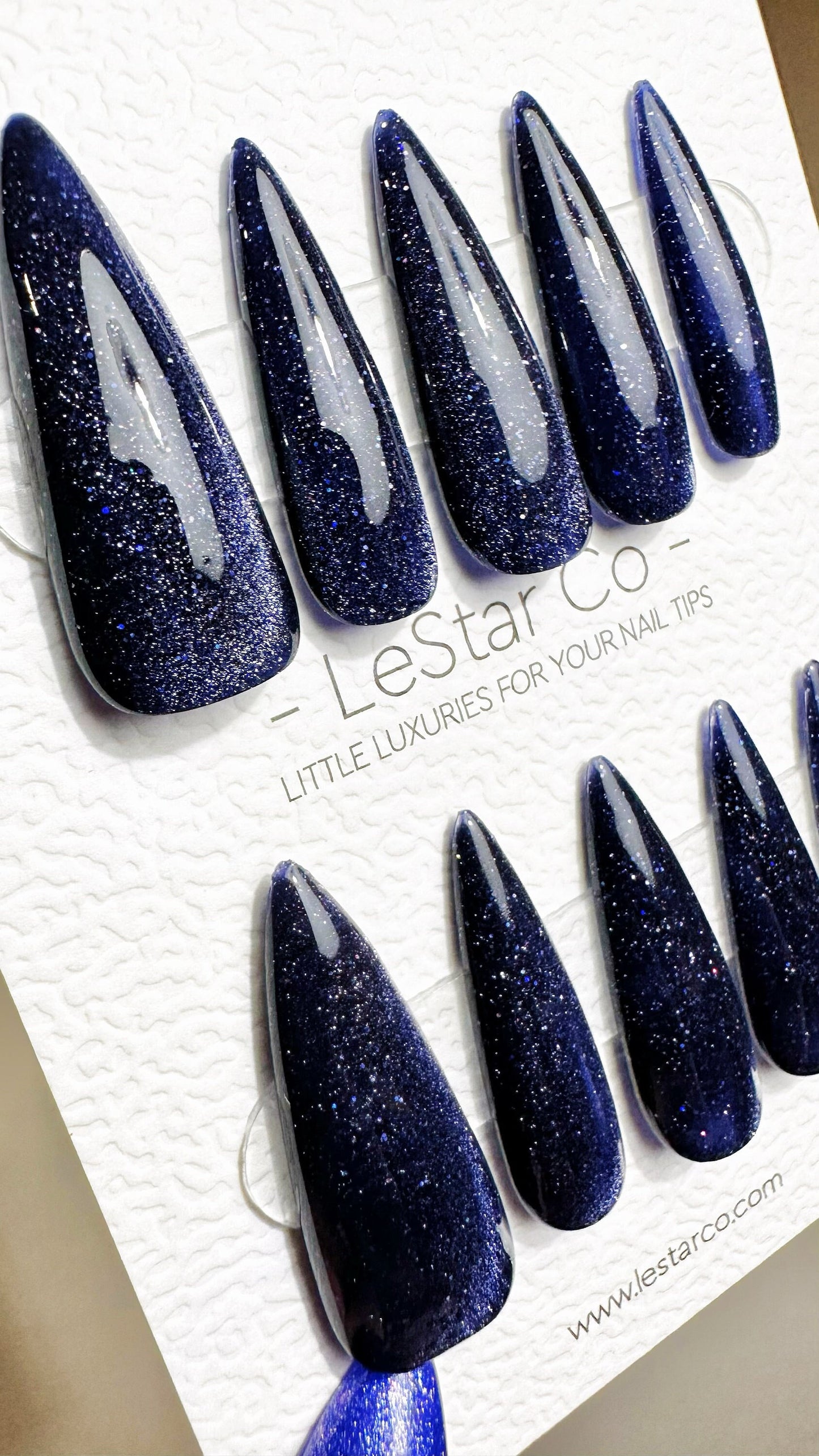 Reusable Supernova Spark Cat Eye Effect | Nails Premium Press on Nails Gel Manicure | Fake Nails | Handmade | Lestarco nails 486zz