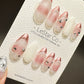 Reusable Curious For You | Premium Press on Nails Gel | Fake Nails | Cute Fun Colorful Gel Nail Artist faux nails TMR536