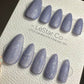 Reusable Periwinkle Cat Eye Effect| Nails Premium Press on Nails Gel Manicure | Fake Nails | Handmade | Lestarco faux nails 496zz