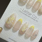 Reusable Epic Win Yellow French Tip | Premium Press on Nails Gel | Fake Nails | Cute Colorful Gel Nail faux nails BB559