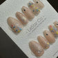 Reusable Afternoon Tea Party | Premium Press on Nails Gel | Fake Nails | Cute Colorful Gel Nail faux nails BB560