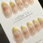 Reusable Cali-Girl | Premium Press on Nails Gel Manicure | Fake Nails | Handmade | Lestarco faux nails TMR533