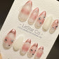 Reusable Curious For You | Premium Press on Nails Gel | Fake Nails | Cute Fun Colorful Gel Nail Artist faux nails TMR536