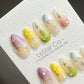 Reusable Fever Dream | Premium Press on Nails Gel | Fake Nails | Cute Fun Colorful Gel Nail faux nails QN584