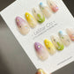 Reusable Fever Dream | Premium Press on Nails Gel | Fake Nails | Cute Fun Colorful Gel Nail faux nails QN584