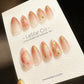 Reusable Glorious Sunset | Premium Press on Nails Gel | Fake Nails | Cute Fun Colorful Gel Nail Artist faux nails QN595