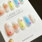 Reusable The Garden Gate| Premium Press on Nails Gel | Fake Nails | Cute Fun Colorful Gel Nail Artist faux nails ML604