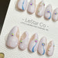 Reusable Cosmic Dream | Premium Press on Nails Gel | Fake Nails | Cute Fun Colorful Gel Nail Artist faux nails ML610