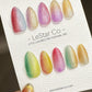 Reusable Rainbow Cat Eye | Premium Press on Nails Gel | Fake Nails | Cute Fun Colorful Gel Nail Artist faux nails ML620