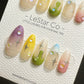 Reusable Fever Dream | Premium Press on Nails Gel | Fake Nails | Cute Fun Colorful Gel Nail faux nails QN584