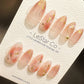 Reusable Glorious Sunset | Premium Press on Nails Gel | Fake Nails | Cute Fun Colorful Gel Nail Artist faux nails QN595