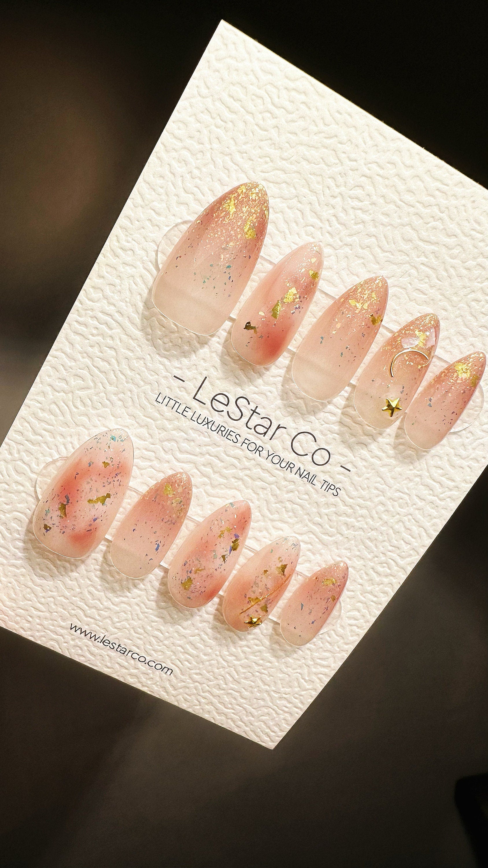 Reusable Glorious Sunset | Premium Press on Nails Gel | Fake Nails | Cute Fun Colorful Gel Nail Artist faux nails QN595