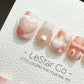 Reusable Candy Bunny | Premium Press on Nails Gel Manicure Handprint Pressons Handmade | Lestarco faux nails YR680