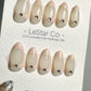 Reusable Nude Subtle Chic | Press on Nails Gel | Fake Nails | Handmade Pressons faux nails ML704