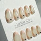 Reusable Nude Subtle Chic | Press on Nails Gel | Fake Nails | Handmade Pressons faux nails ML704