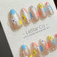 Reusable Flower Farm | Premium Press on Nails Gel | Fake Nails | Cute Fun Colorful Gel Nail Artist faux nails ML607